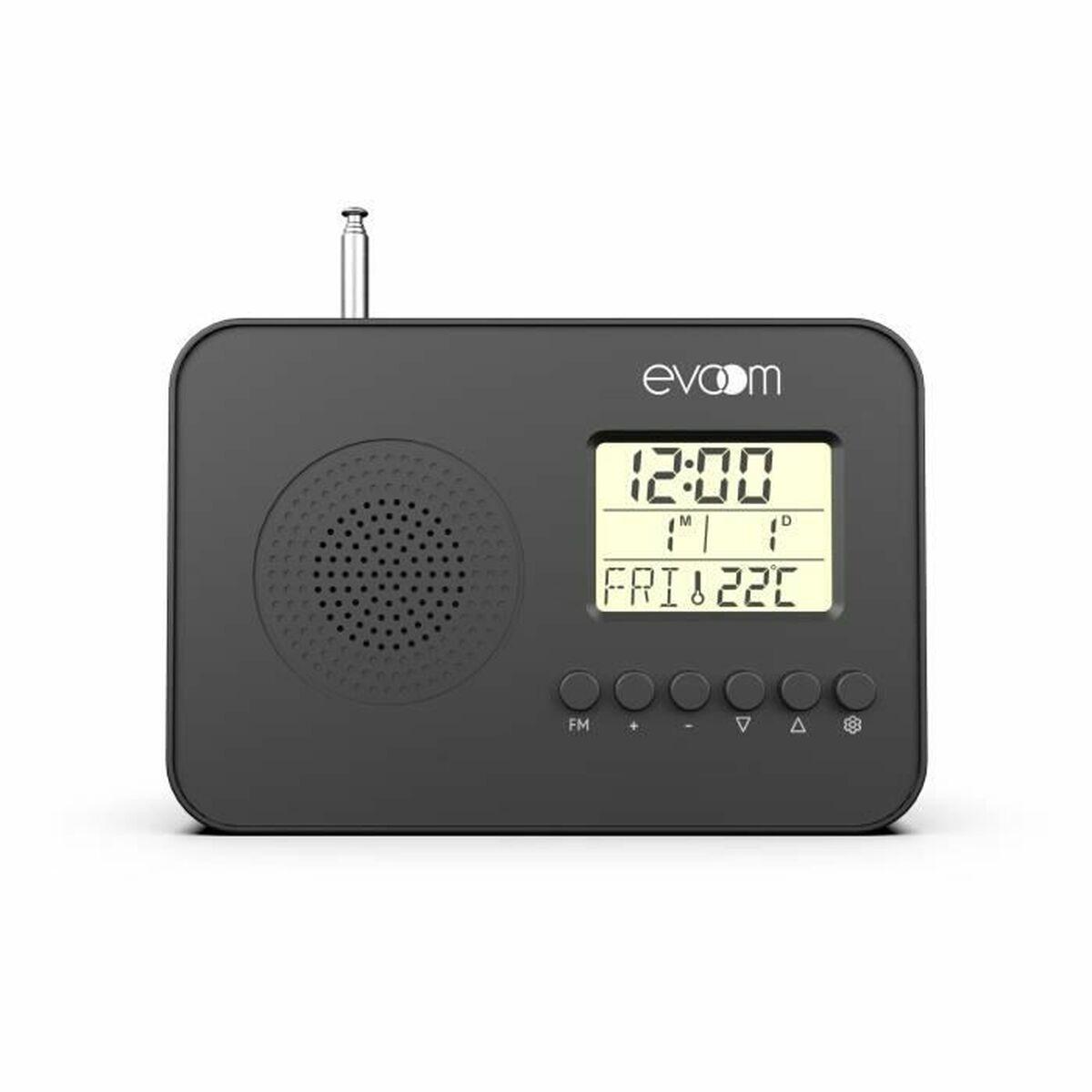 Radio Evoom LEKIO Sort Moderne