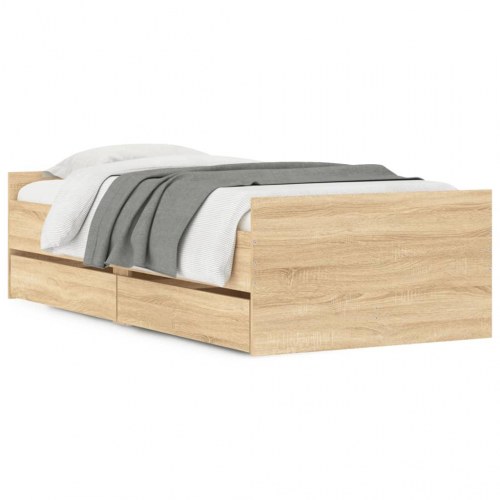 Sengeramme med skuffer 90 x 190 cm