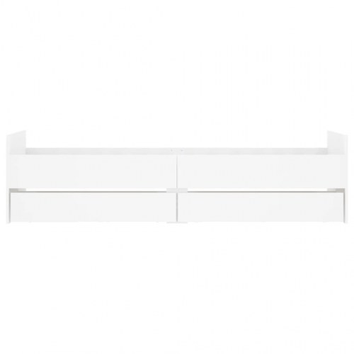 Sengeramme med skuffer 90x190 cm hvid