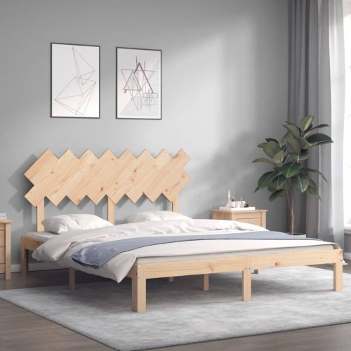 Sengeramme i massivt fyrretræ 160 x 200 cm - uden madras