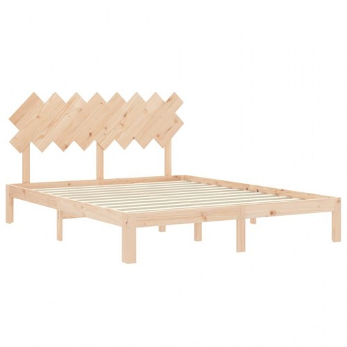 Sengeramme i massivt fyrretræ 160 x 200 cm - uden madras