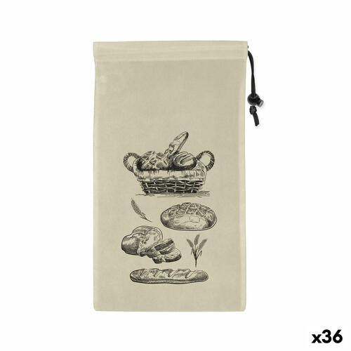 Sæt med genanvendelige poser til fødevarer Quttin Brød TNT (Non Woven) 2 Dele 25 x 45 cm (36 Enheder)