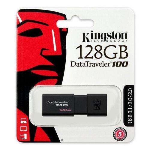USB-stik Kingston DT100G3 128 GB Sort