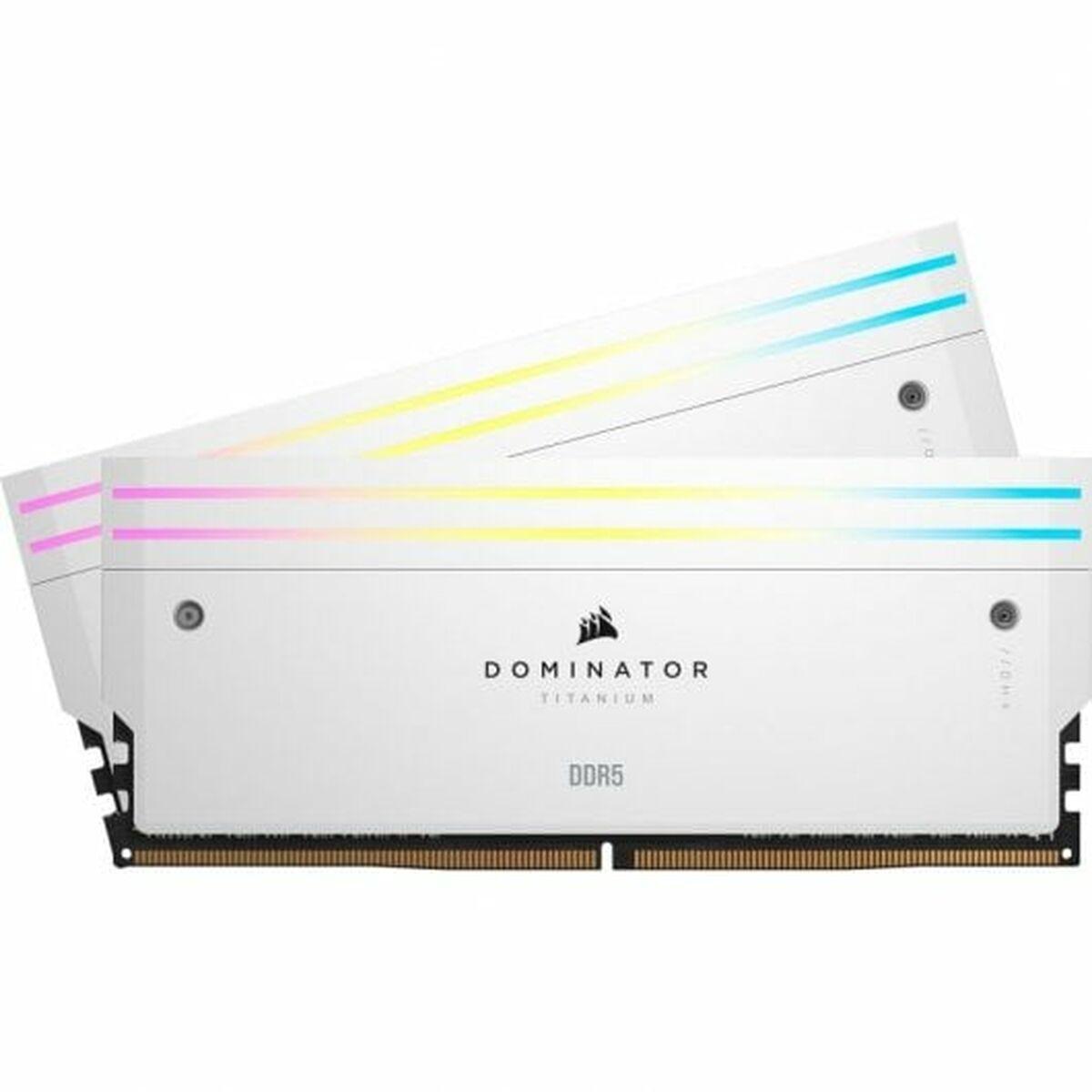 Corsair Dominator Titanium DDR5 RAM 32 GB (2×16 GB) 6600 MHz CL32 - Hvid
