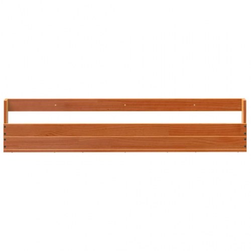 Skohylder til væg, 2 stk. - massivt fyrretræ, 110 × 8,5 × 23,5 cm, gyldenbrun