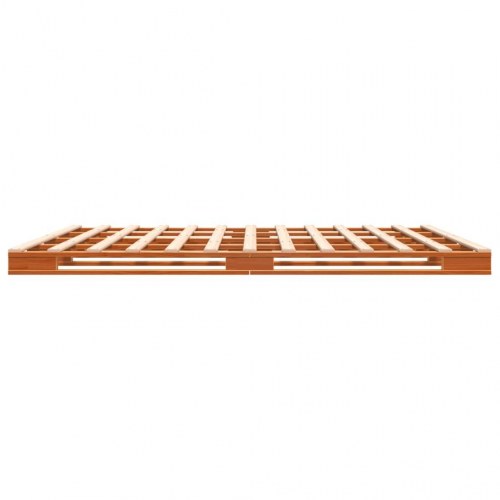 Palleseng 180x200 cm massivt fyrretræ gyldenbrun