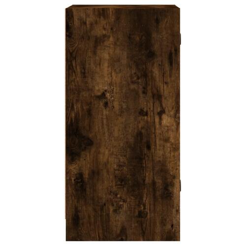 Skab med glaslåger 35x37x75,5 cm røget egetræsfarve