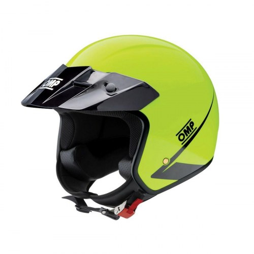 OMP Star motorcykelhjelm - gul, str. M (ECE 22.06)