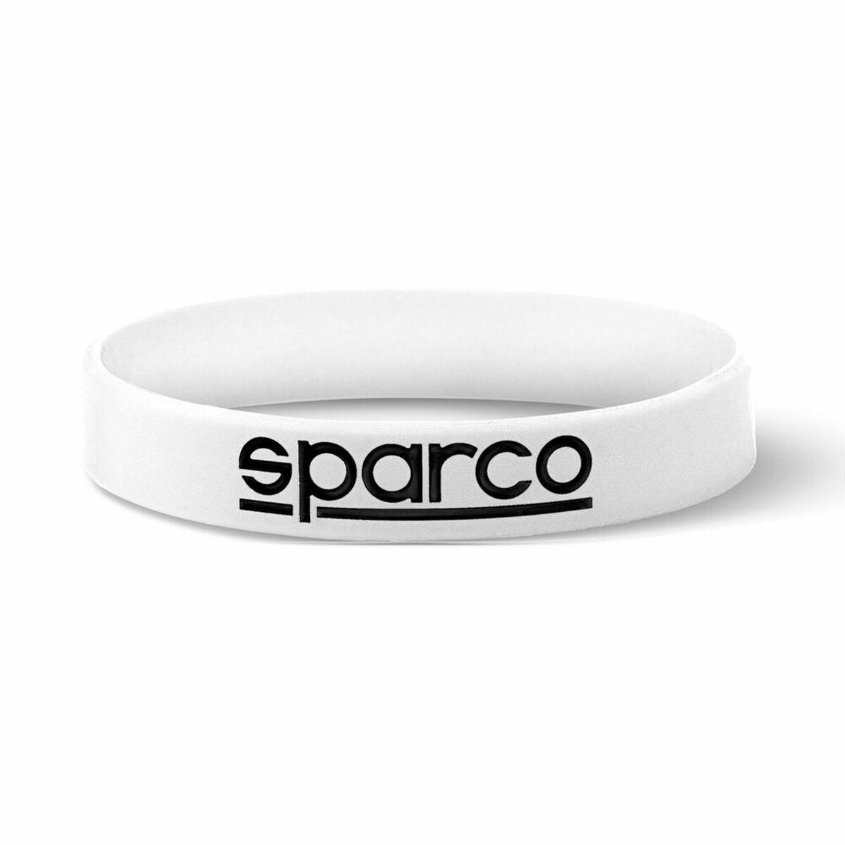 Sparco armbånd til mænd - silikone, hvid, Onesize (10 stk.)