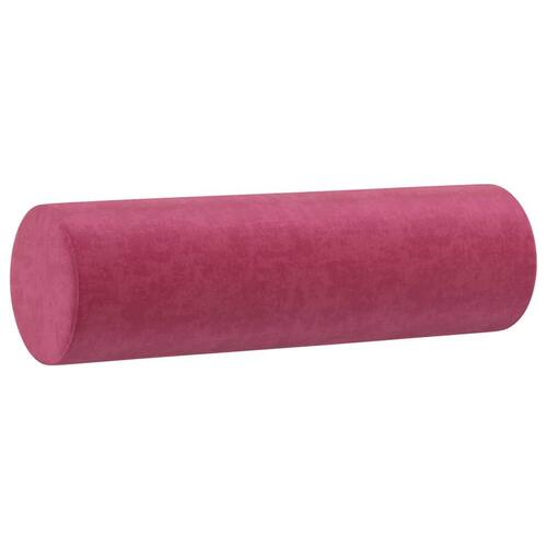 3 personers sofa med puder velour vinrød
