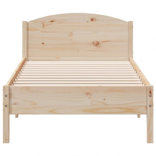 Sengeramme uden madras i massivt fyrretræ 100 x 200 cm