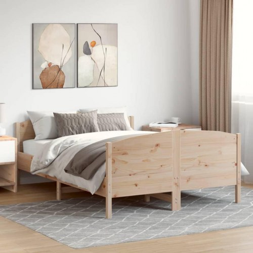 Sengeramme 120x200 cm i massivt fyrretræ - uden madras
