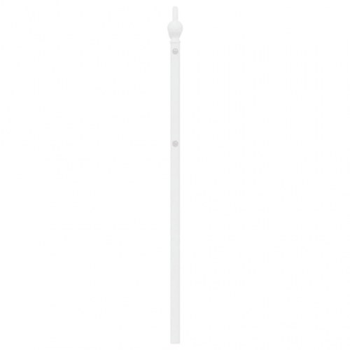 Sengegavl 180 cm i metal - hvid, klassisk design