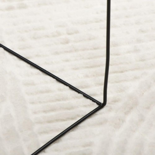 Gulvtæppe IZA 120×170 cm - kort luv, skandinavisk look, creme