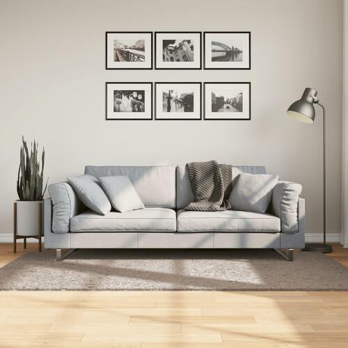 Shaggy gulvtæppe PAMPLONA 100x200 cm høj luv beige