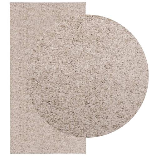 Shaggy gulvtæppe PAMPLONA 100x200 cm høj luv beige