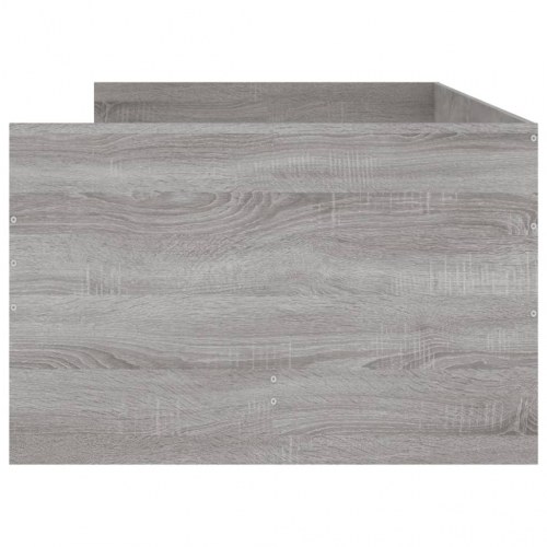 Sengeramme med skuffer 75x190 cm Small Single grå sonoma-eg