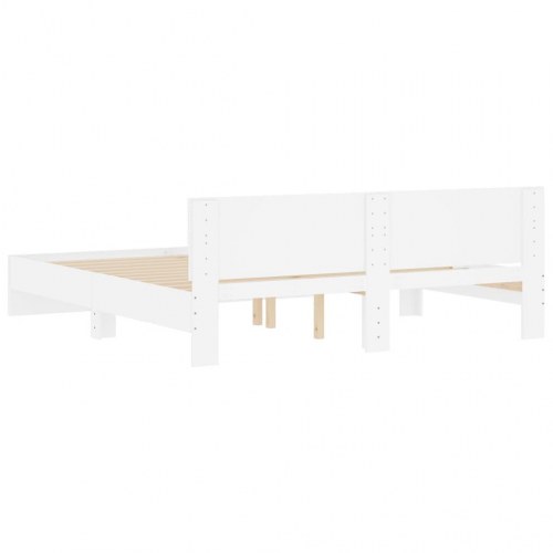 Sengeramme med gavl 180 x 200 cm - hvid