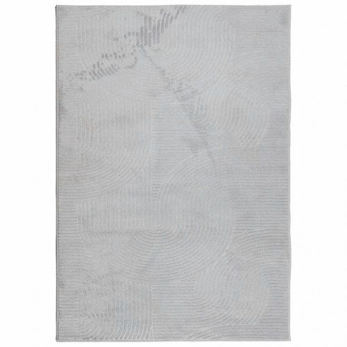 Gulvtæppe IZA 140x200 cm kort luv skandinavisk look grå