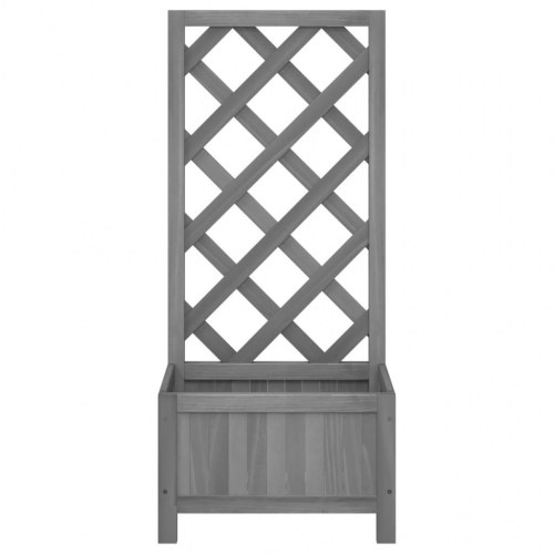 Plantekasse med espalier - grå 40 x 30 x 90 cm