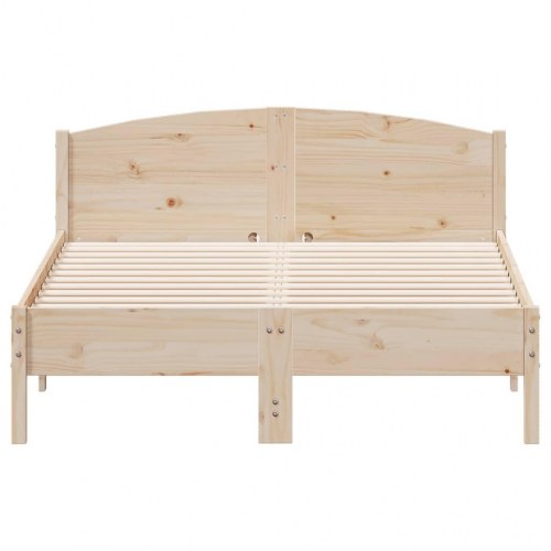 Sengeramme uden madras 120 x 190 cm i massivt fyrretræ