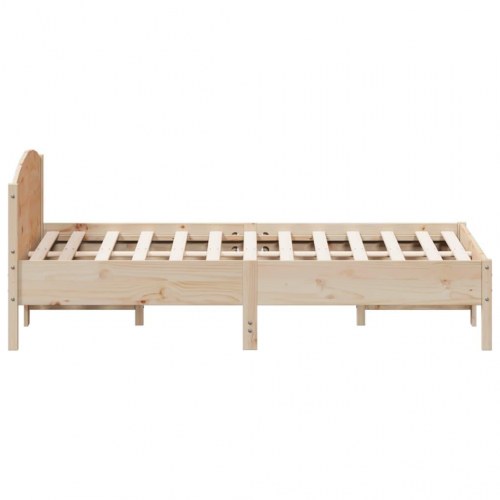 Sengeramme uden madras 120 x 190 cm i massivt fyrretræ