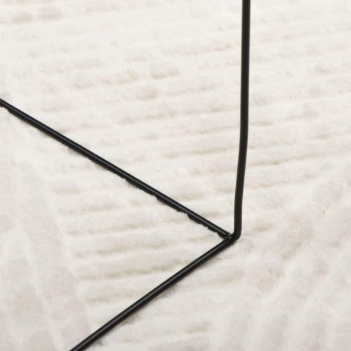 Gulvtæppe IZA 200 × 280 cm - kort luv, skandinavisk look, cremefarvet
