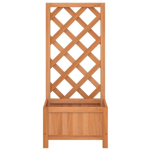 Plantekasse med espalier - brun 40 x 30 x 90 cm