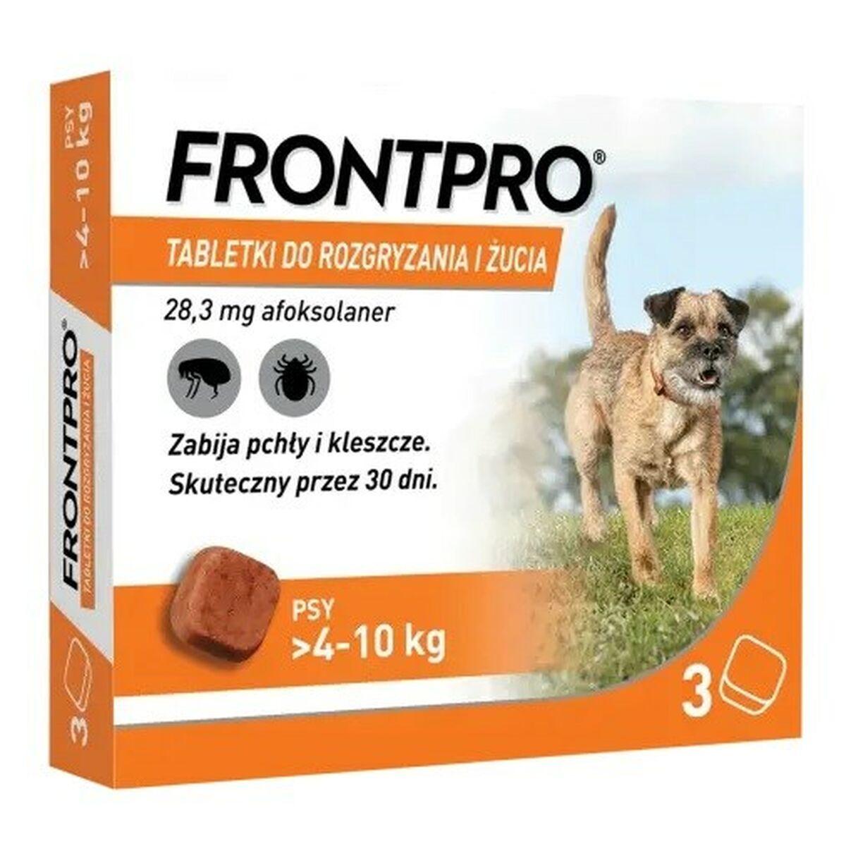 Tablets FRONTPRO 612471 15 g 3 x 28,3 mg Velegnet til hunde på op til max. >4-10 kg
