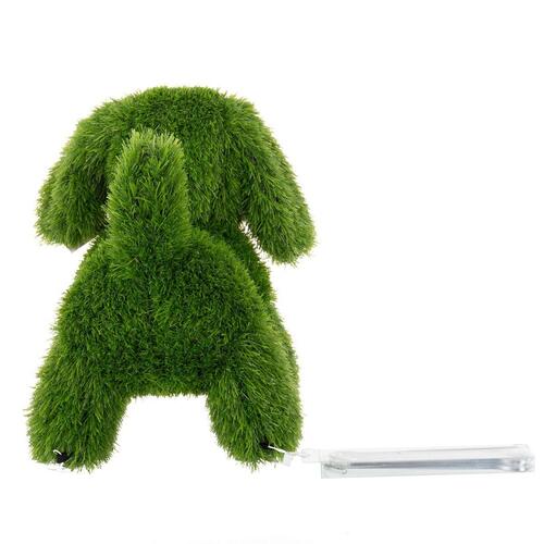 Dekorativ figur Dekorativ figur polypropylen Kunstgræs Hund 23 x 35 x 33 cm