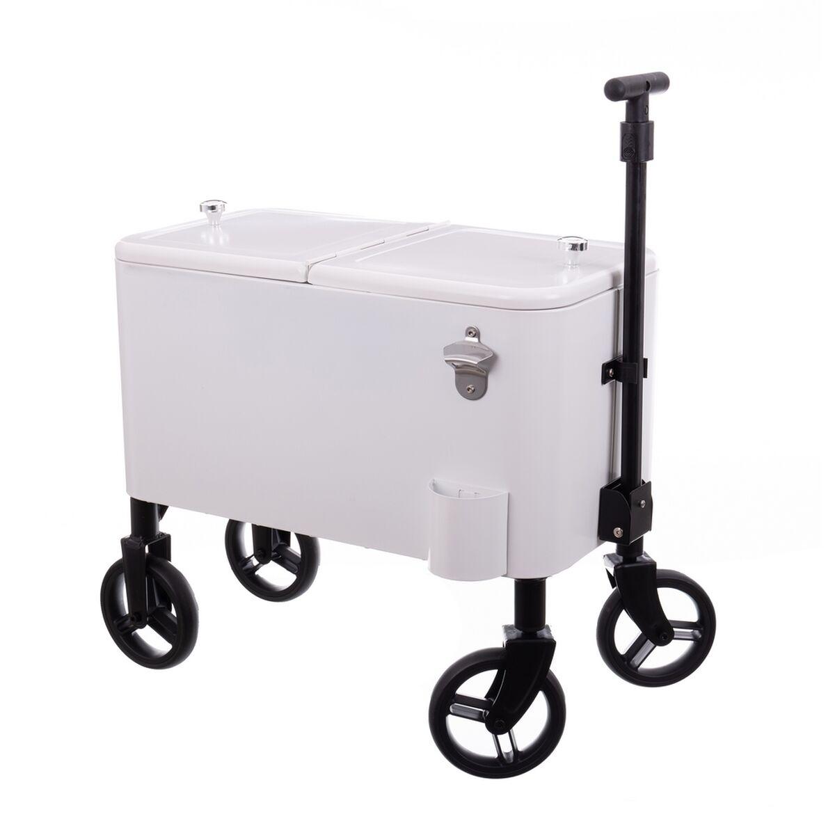 Transportabel Køleboks Fresh Hvid Metal Stål Polypropylen