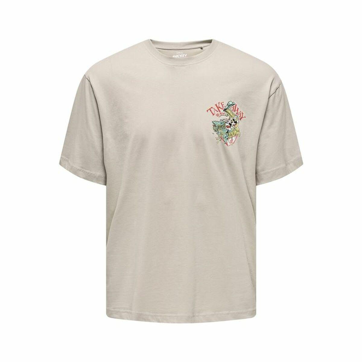 Kortærmet T Shirt Til Mænd Only & Sons Onsdisney Life Rlx Beige M