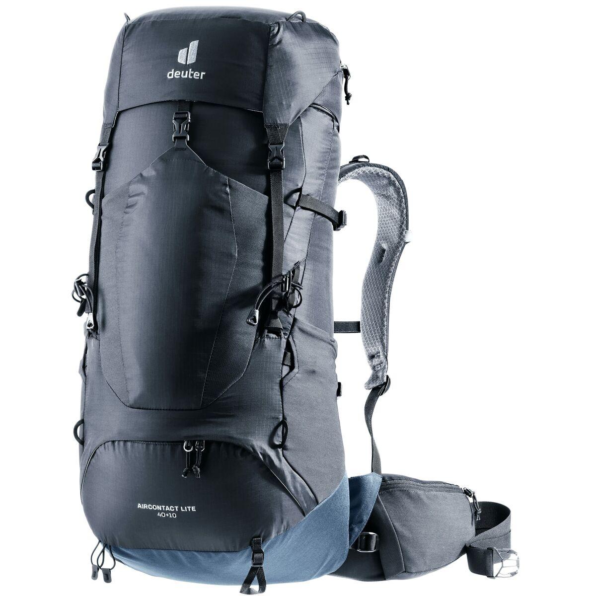 Multifunktionel rygsæk Deuter Aircontact Lite Blå Sort Sort/Blå