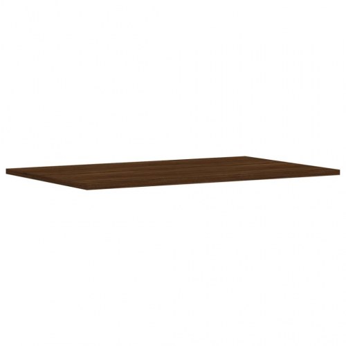Væghylder 4 stk. 80x50x1,5 cm konstrueret træ brunt egetræ