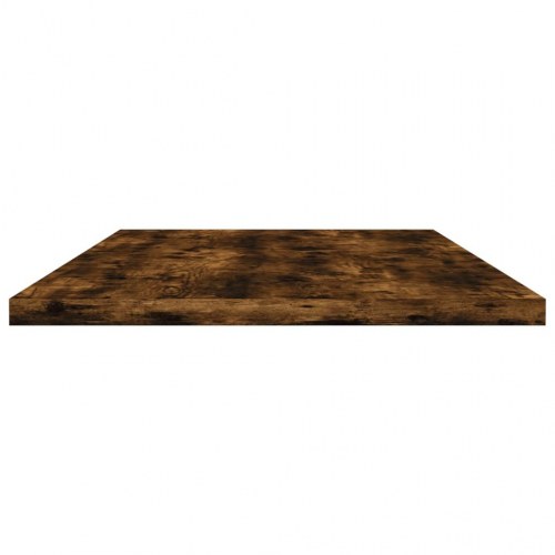 Væghylder 4 stk. 80x20x1,5 cm konstrueret træ røget egetræ