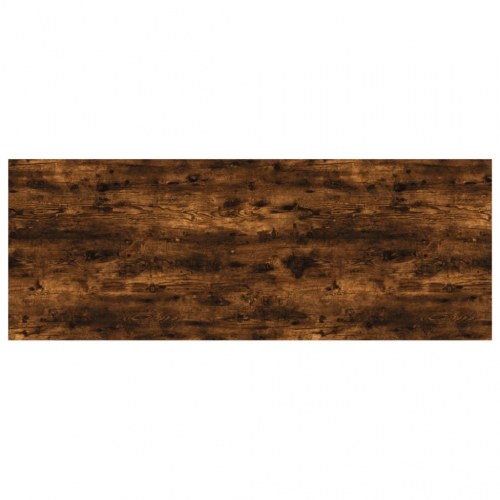 Væghylder 4 stk. 80x20x1,5 cm konstrueret træ røget egetræ