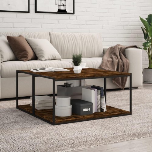 Væghylder - 4 stk. 80×30×1,5 cm i konstrueret træ, røget egetræ