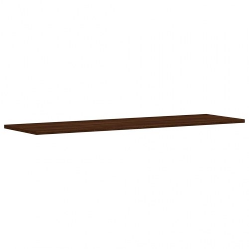 Væghylder 4 stk. 100x30x1,5 cm konstrueret træ brunt egetræ