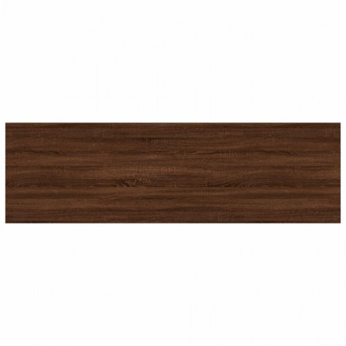 Væghylder 4 stk. 100x30x1,5 cm konstrueret træ brunt egetræ