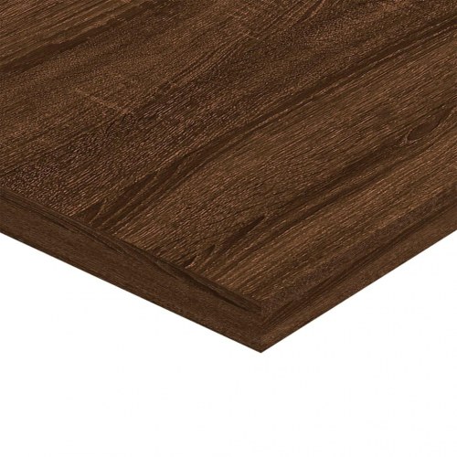 Væghylder 4 stk. 100x30x1,5 cm konstrueret træ brunt egetræ
