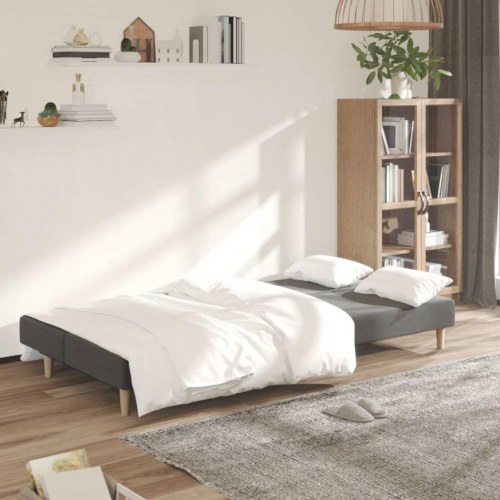 2-personers sovesofa i stof - lysegrå