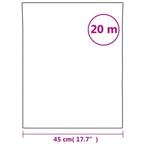 Vinduesfolie 45x2000 cm stribet PVC matteret