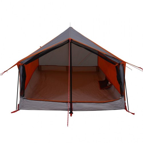 2-personers campingtelt - vandafvisende A-stel, grå/orange