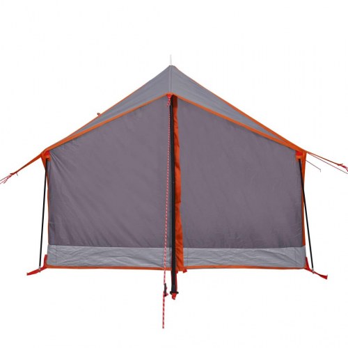 2-personers campingtelt - vandafvisende A-stel, grå/orange