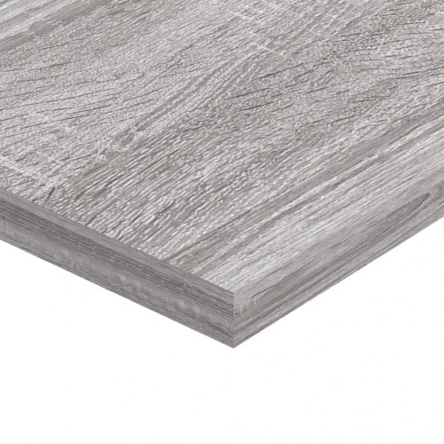Væghylder 4 stk. 80×20×1,5 cm - konstrueret træ, grå sonoma-eg