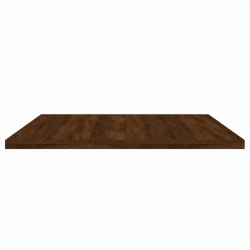 Væghylder 4 stk. 80x30x1,5 cm konstrueret træ brunt egetræ