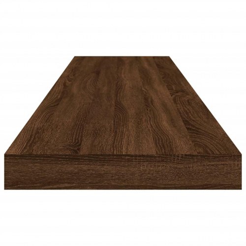 Væghylder 4 stk. 100x10x1,5 cm konstrueret træ brunt egetræ