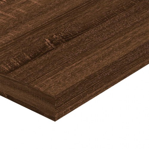 Væghylder 4 stk. 100x10x1,5 cm konstrueret træ brunt egetræ