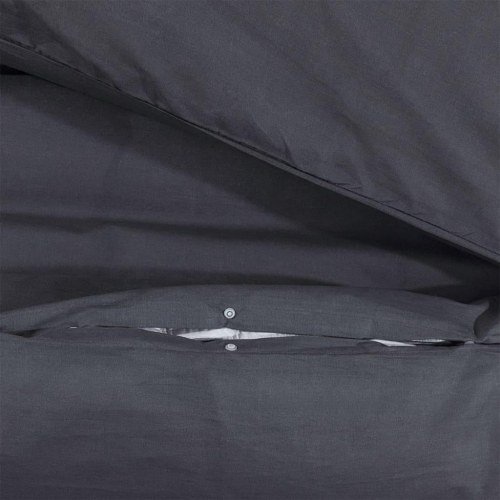 Sengetøjssæt 140×200 cm - 100 % bomuld, sort