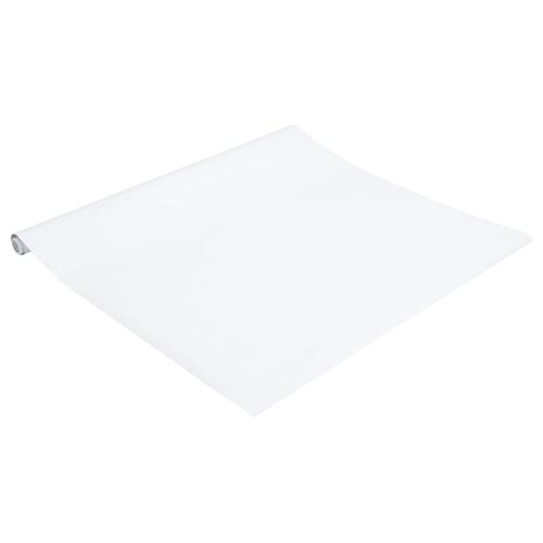 Selvklæbende folie til møbler 90x500 cm PVC mat hvid